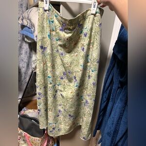 Floral maxi skirt
